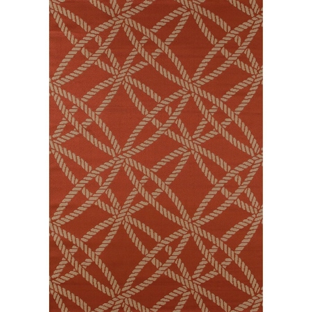 Standalone 3 x 4 ft. Plymouth Collection Roped Flat Woven Indoor & Outdoor Area Rug, Beige ST2590131